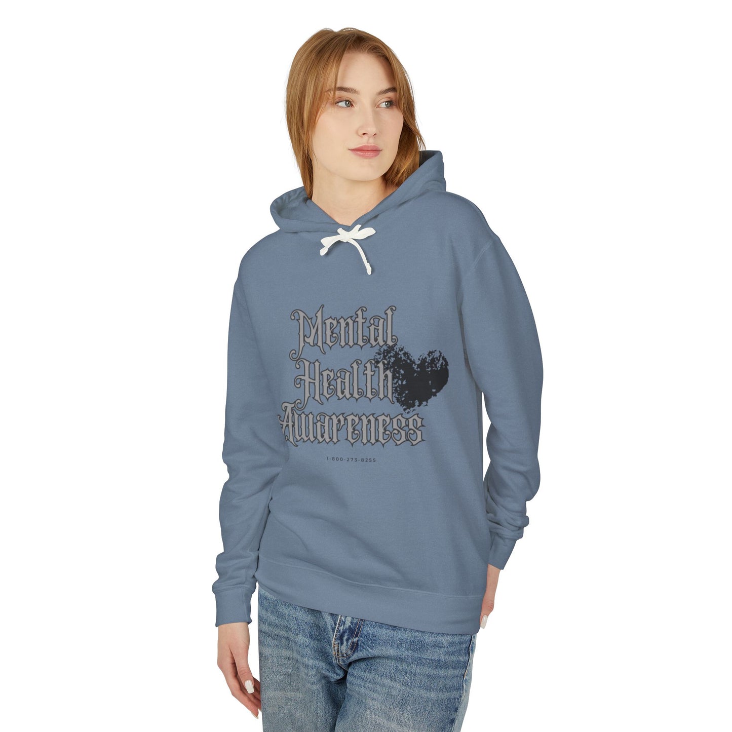 Mental Health Awareness Unisex Lightweight Hoodie - Comfort with a Cause
