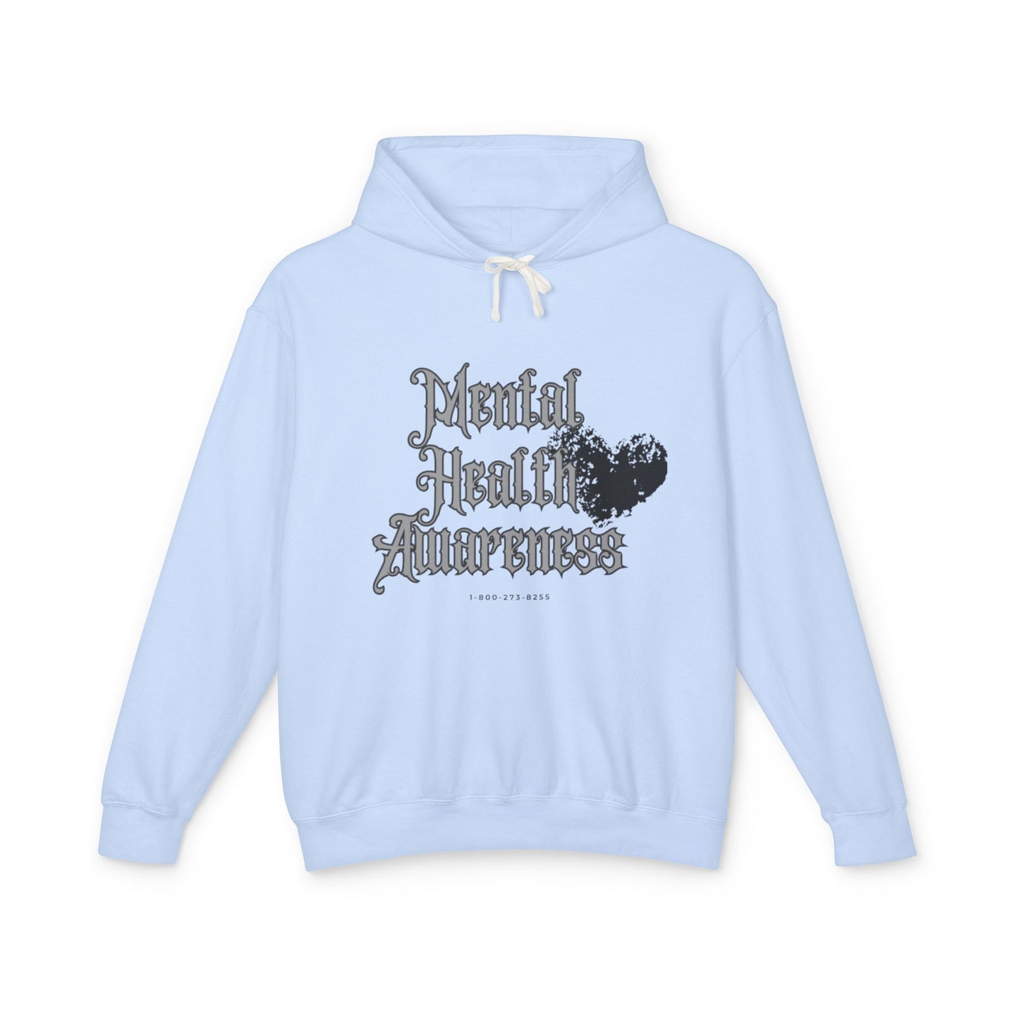 Mental Health Awareness Unisex Lightweight Hoodie - Comfort with a Cause