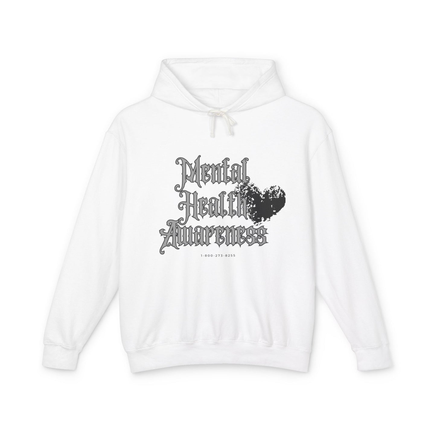 Mental Health Awareness Unisex Lightweight Hoodie - Comfort with a Cause