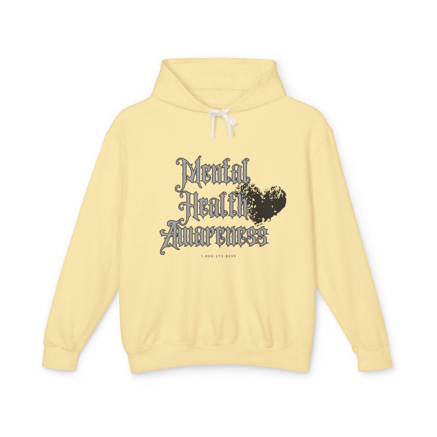 Mental Health Awareness Unisex Lightweight Hoodie - Comfort with a Cause