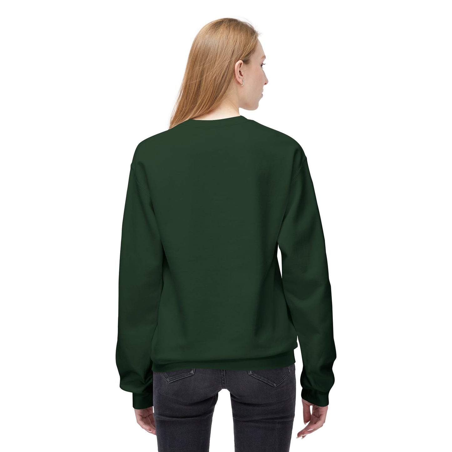 Mental Health Green Stripe Fleece Crewneck