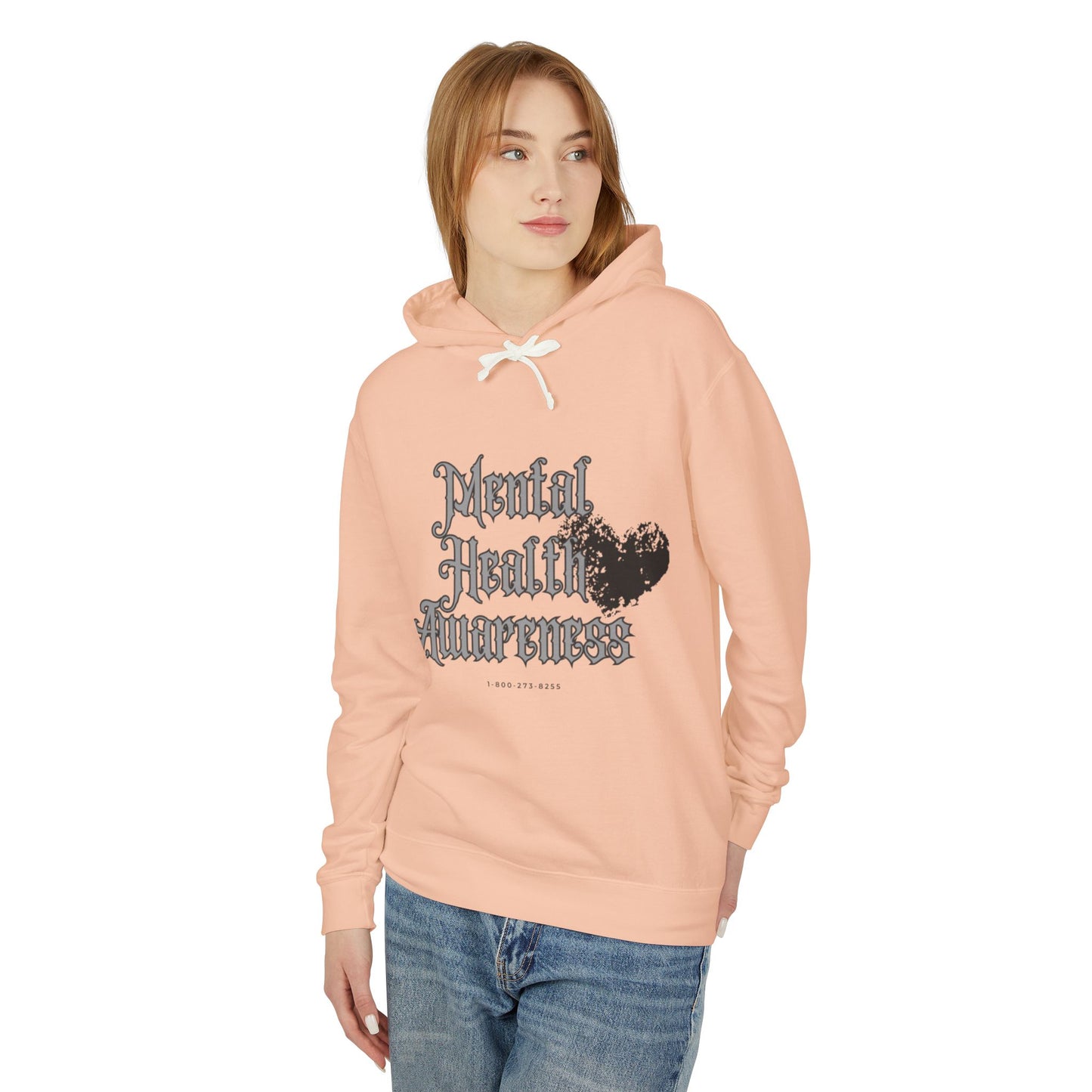 Mental Health Awareness Unisex Lightweight Hoodie - Comfort with a Cause