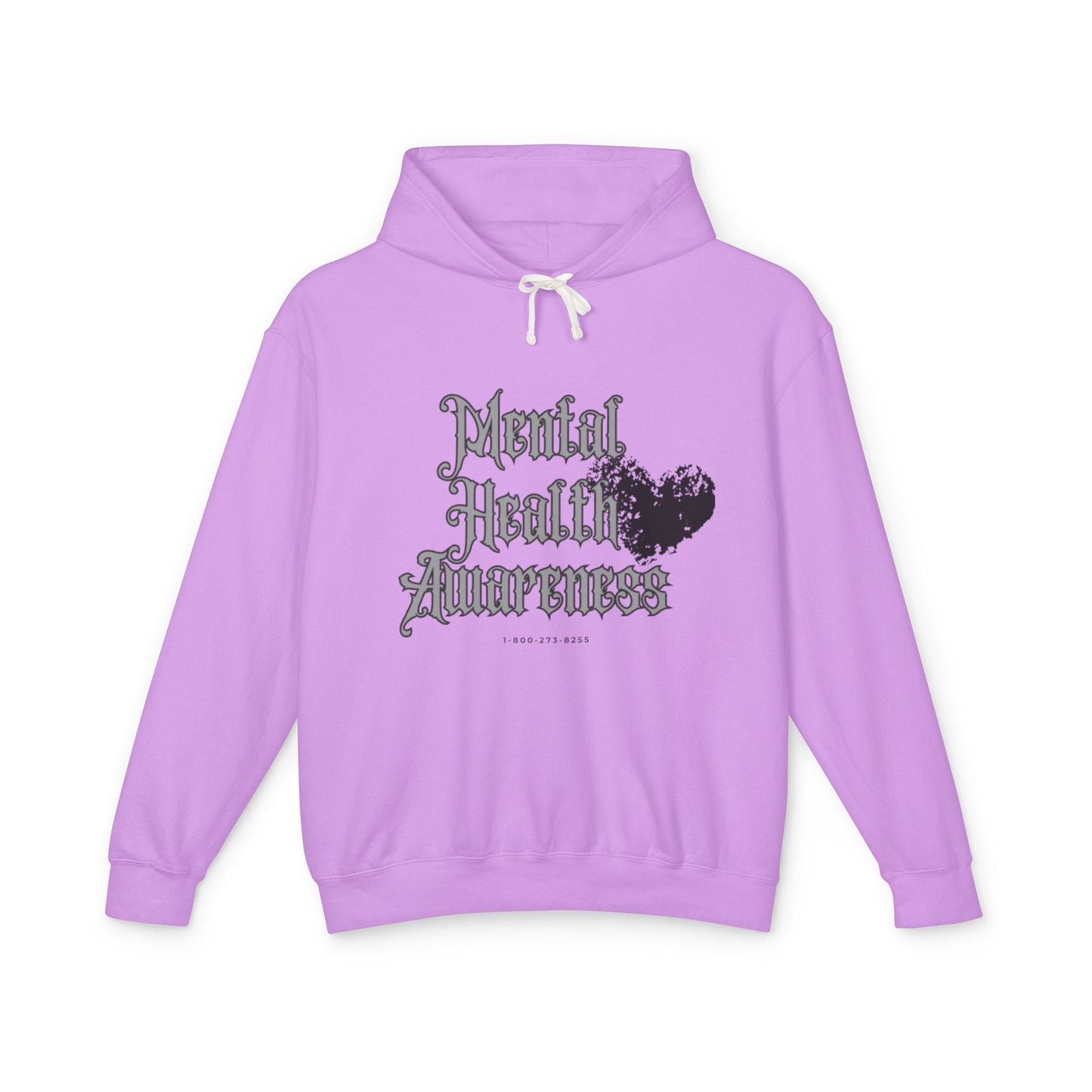 Mental Health Awareness Unisex Lightweight Hoodie - Comfort with a Cause