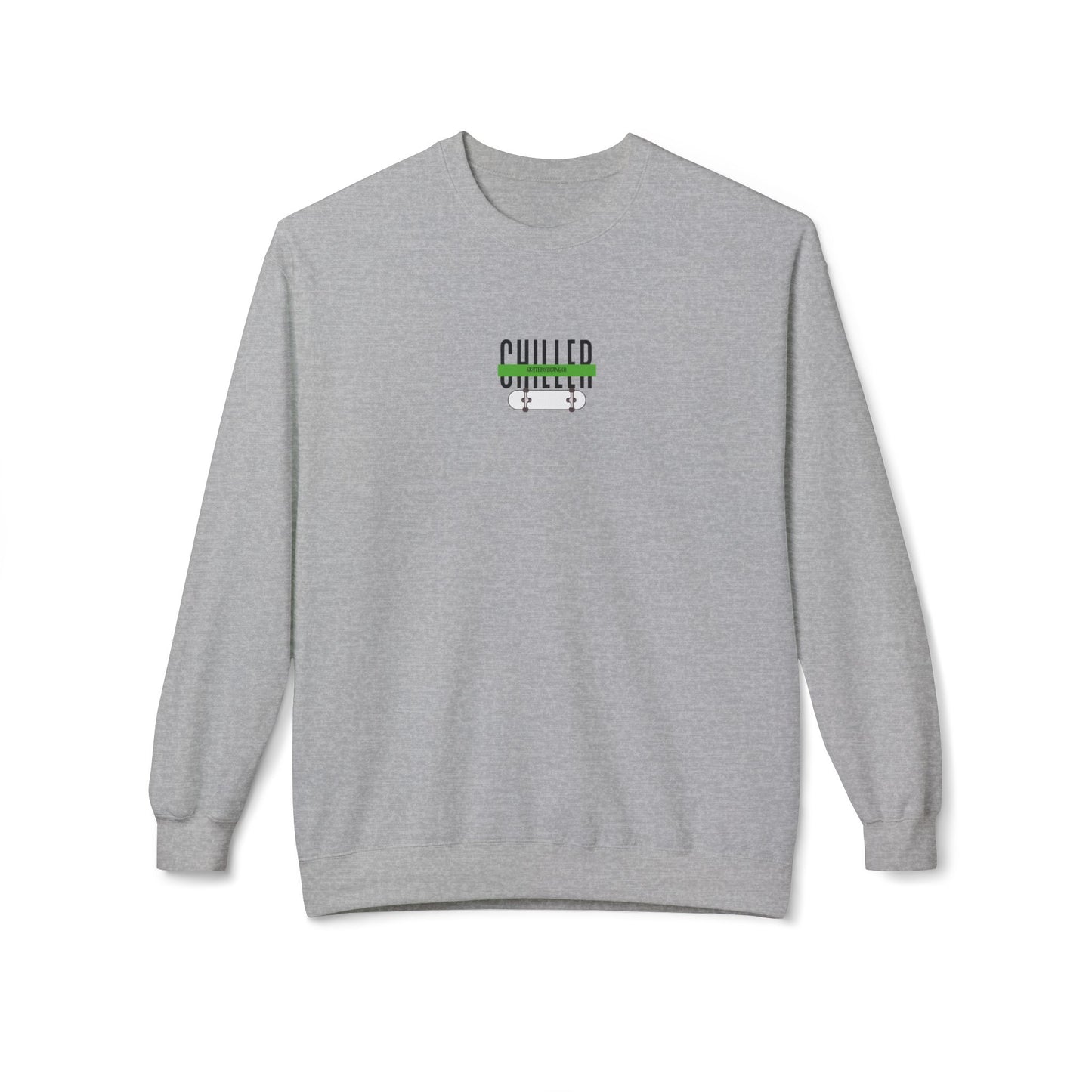 Mental Health Green Stripe Fleece Crewneck